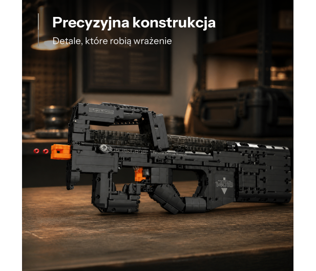 Mould King Klocki konstrukcyjne Replika pistoletu maszynowego P90 1668 - 1551623 - zdjęcie 2